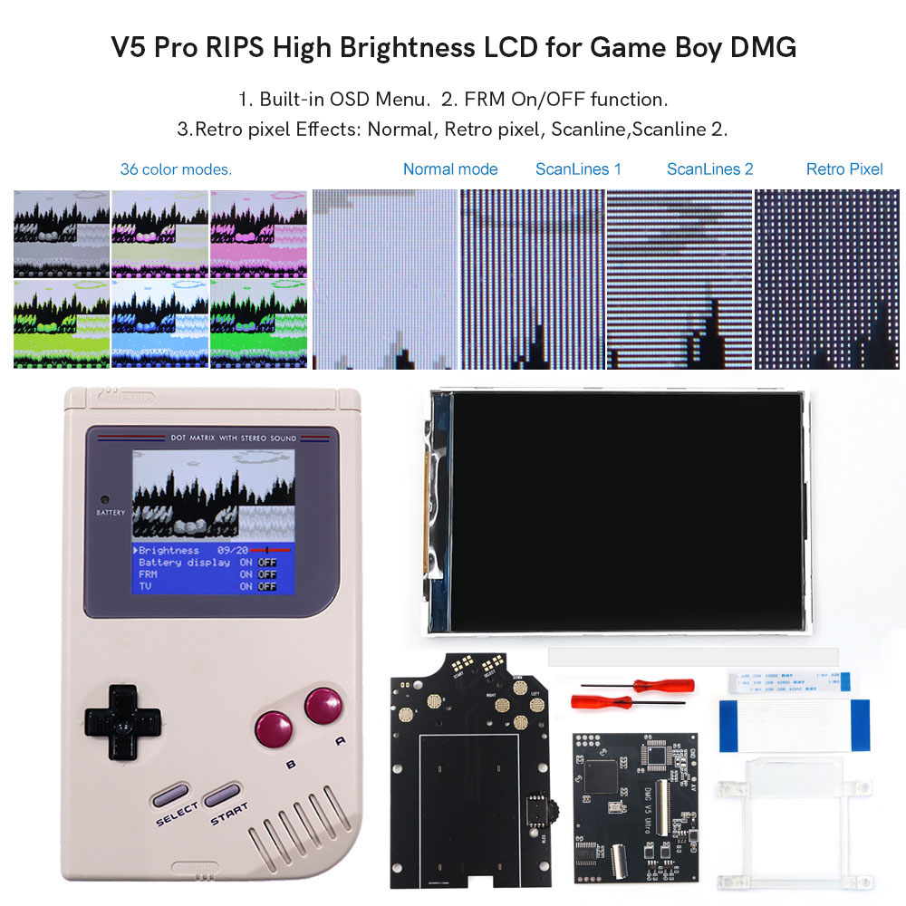 HISPEEDIDO For GB Dmg V5 Pro 3 - Lcd Screen Arcade ulasan dan harga