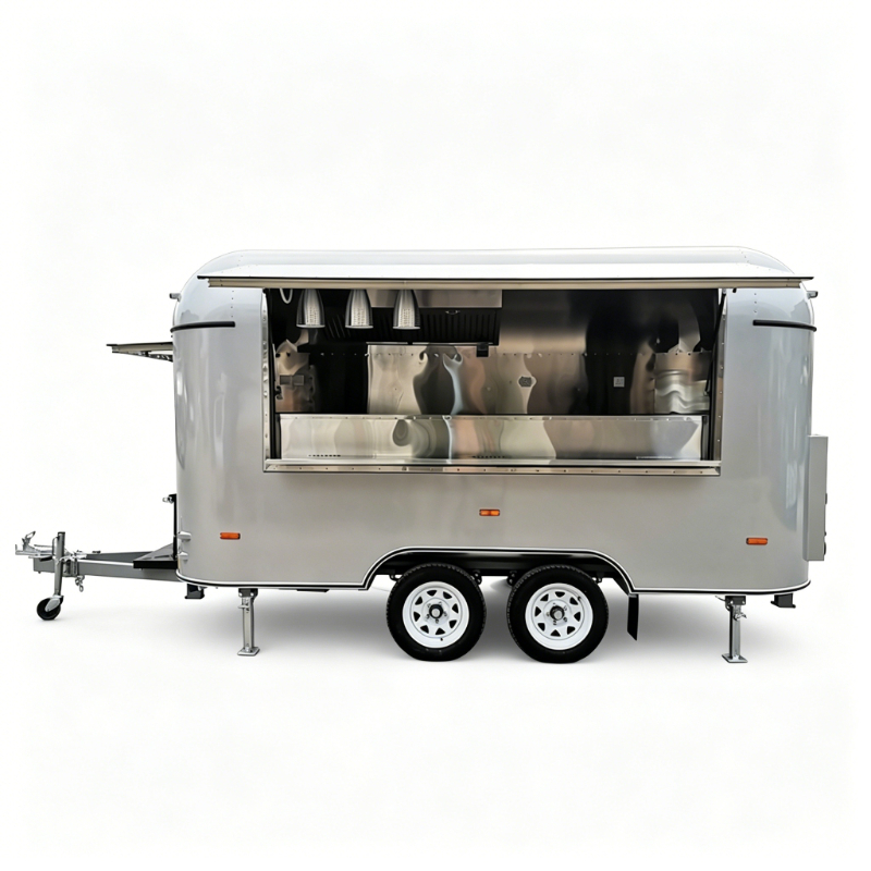 Food Cart Mobile Trailer Custo - Hot Dog Vending Cart ulasan dan harga
